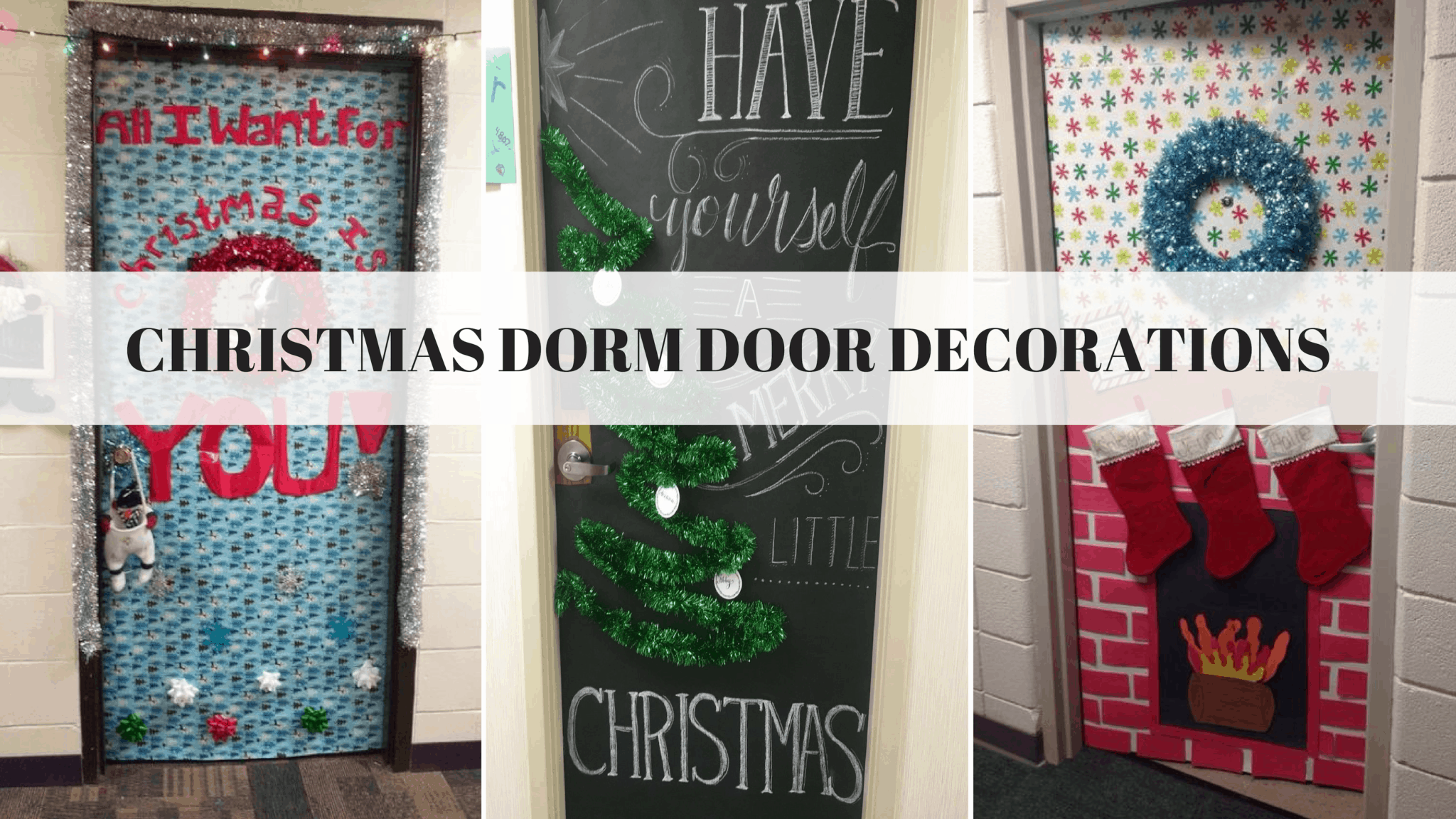 The Best Christmas Dorm Door Decorations To Copy This Year - By ...