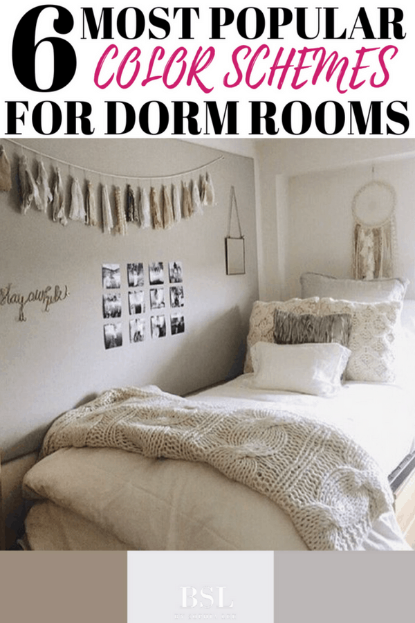 Dorm Room Color Schemes  6 Most Popular Color Schemes of the Year - By  Sophia Lee