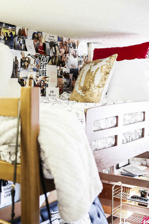 dorm room bed