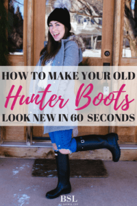 Clean cheap hunter boots