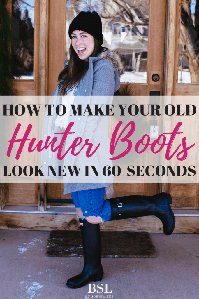 How To Clean Hunter Boots With One Simple Ingredient - By Sophia Lee