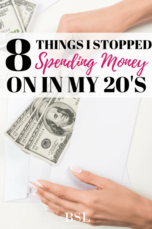 things I stopped spending money on in my 20s