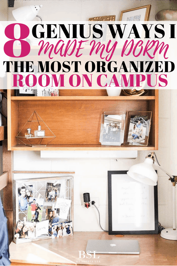 genius college dorm organization ideas