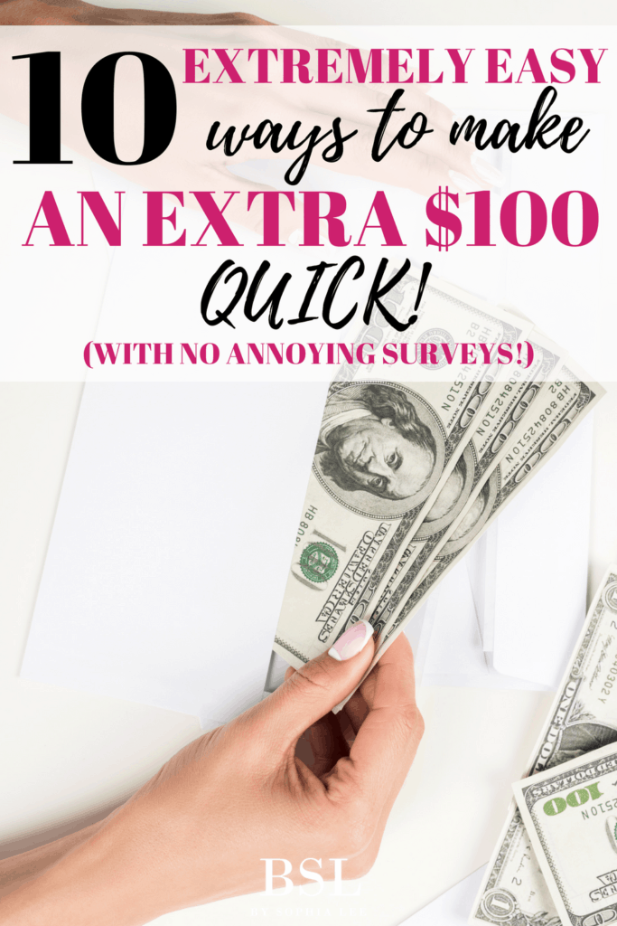 easy ways to make an extra $100 quick
