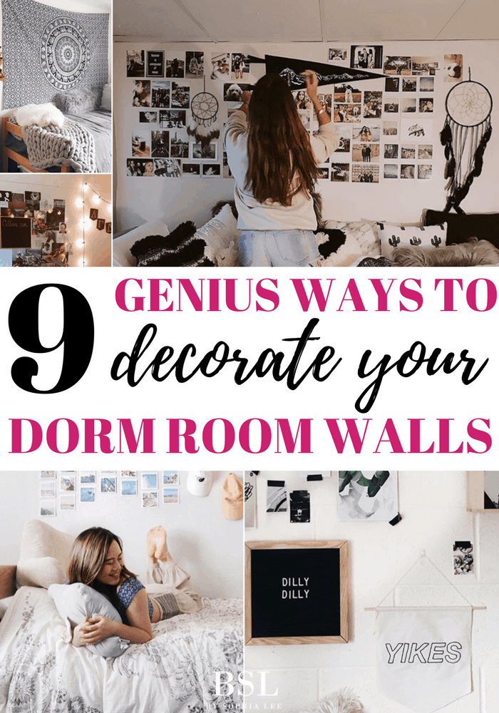 Dorm Room Wall Decor 9 Genius Ways To Decorate Your Walls By Sophia Lee 