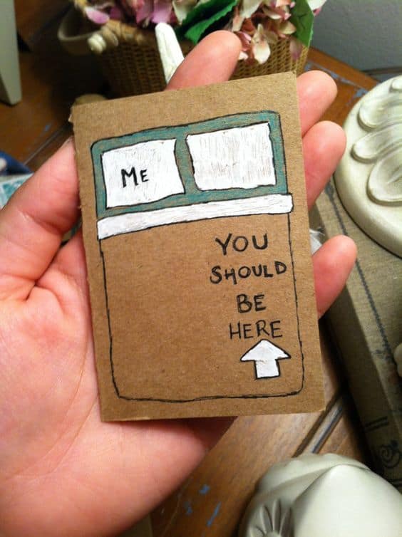 long distance relationship card idea