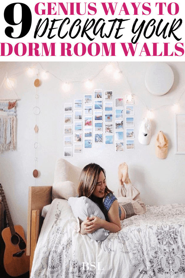 ways to decorate your dorm room walls