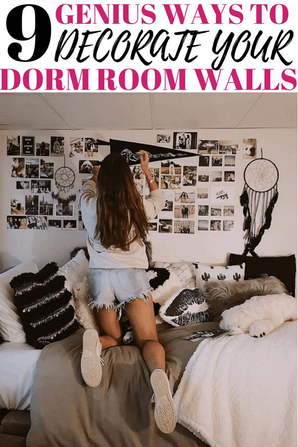 genius ways to decorate your dorm walls