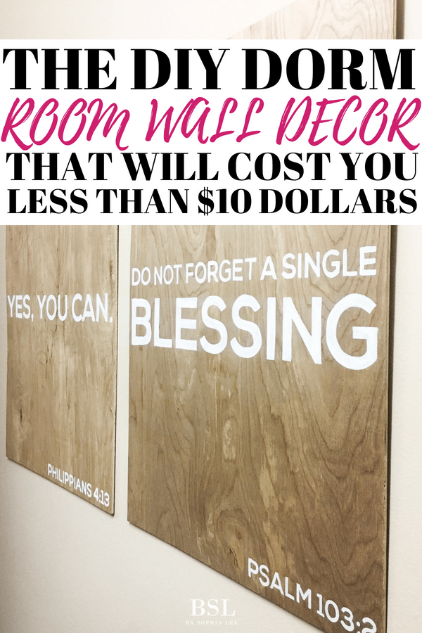 dorm room wall decor diy that will cost less than $10 to make