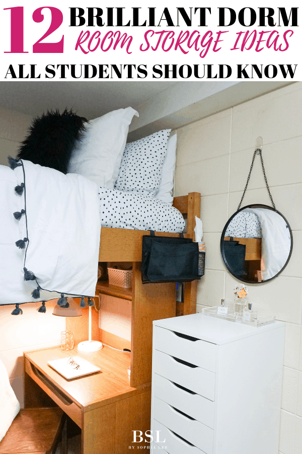 dorm room storage ideas