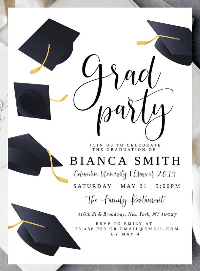 2021 graduation party invitation