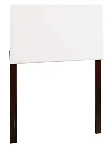 Glory Furniture Nova Faux Leather Upholstered Twin Headboard in White