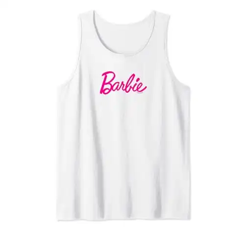 Barbie Classic Pink Logo Tank Top