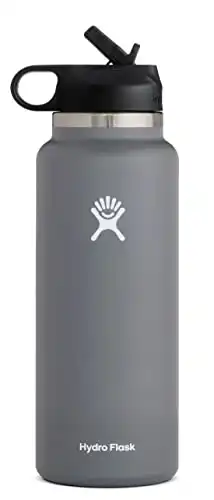 Hydro Flask 32 oz Wide Mouth Straw Lid Stone