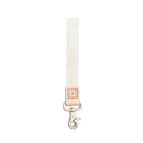 Cool Wrist Lanyard Strap for Men & Women | Cute Key ID Badge & Wallet Holder (One Size, Off White)