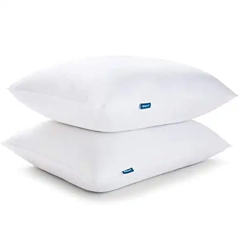 Bedsure Standard Pillows Size Set of 2 - Premium Down Alternative Hotel Bed Pillows - Soft Standard Dorm Pillows 2 Pack for Side and Back Sleeper