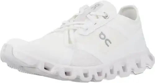 On Women's Cloud X 3 AD Sneakers, Undyed-White | White, 8 Medium US