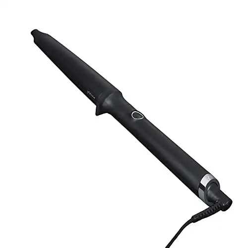 ghd Creative Curl Tapered Hair Curling Wand ― 1" Innovative Round Base to 0.9" Tip with Safer-for-Hair Styling Temperature, Designed to Create Tight, Textured Hair Curls to Soft, Beachy Wa...