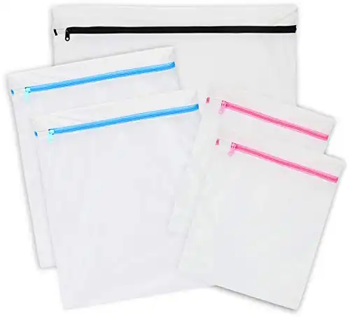 5 Pack - SimpleHouseware Laundry Bra Lingerie Mesh Wash Bags (1 X-Large, 2 Large and 2 Medium)