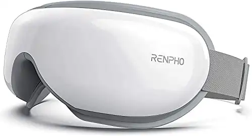 RENPHO Eyeris 1 Eye Massager with Heat, Heated Eye Mask with Bluetooth Music for Migraine, Face Massager to Relax, Eye Care Device for Eye Strain, Migraine Relief, Eye Bags, Dry Eyes, Christmas Gifts