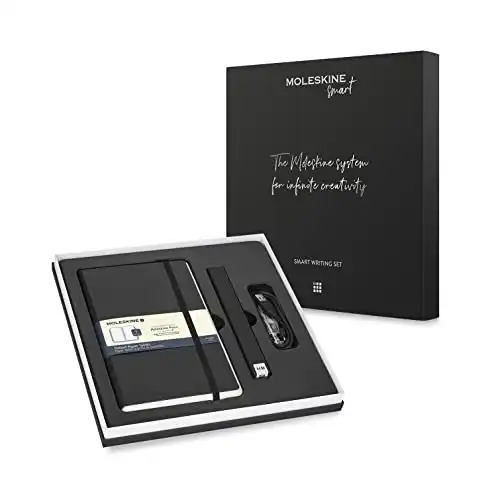 Moleskine Pen+ Ellipse Smart Writing Set Pen & Smart Notebook - Use with Moleskine Notes App for Digitally Storing Notes (Only Compatible with Moleskine Smart Notebooks) Packaging May Vary
