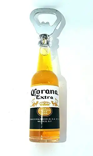 Arimex Magnetic Corona Beer bottle opener Cool Unique funny Mexican Corona bottle opener Man cave decor accessories must haves for Barbecue BBQ parties (Corona), 5 x 1