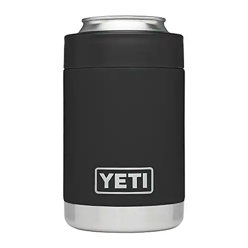 YETI Rambler Vacuum Insulated Stainless Steel Colster, Black DuraCoat