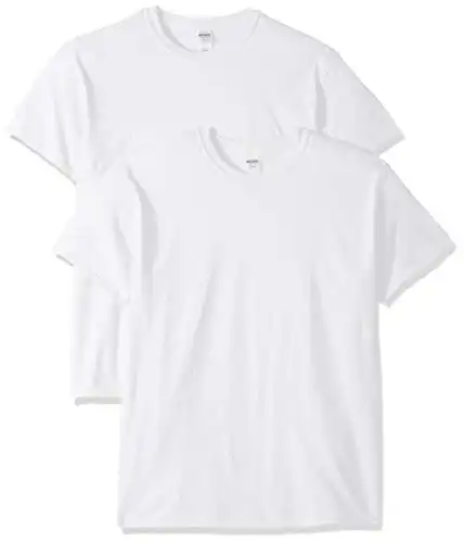 Gildan mens Heavy Cotton T-shirt, Style G5000, Multipack Shirt, White (2-pack), XX-Large US