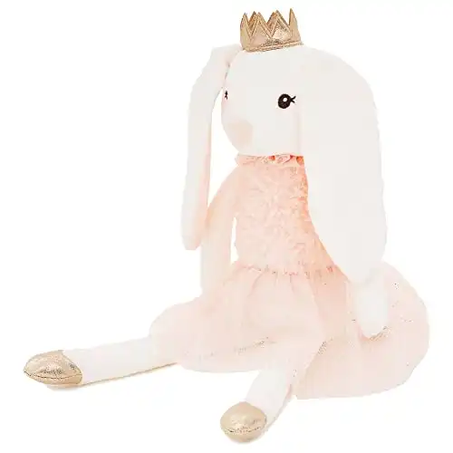 Bearington Collection Brise Bunny Soft Plush Ballet Doll, 16 Inch