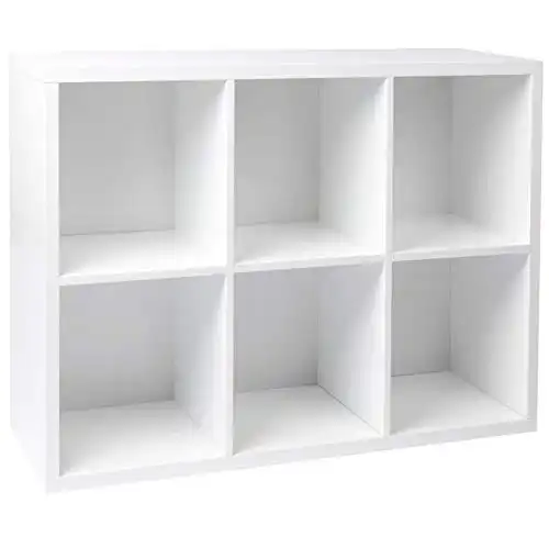 Milliard Storage Cube Organizer - 6 Storage Cubes / Organizer Shelf / White