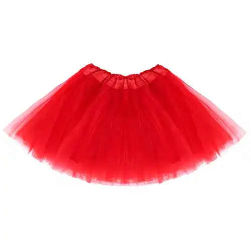 belababy Girl Skirts 3 Layers Organza Baby Tutu, 2-8, Red
