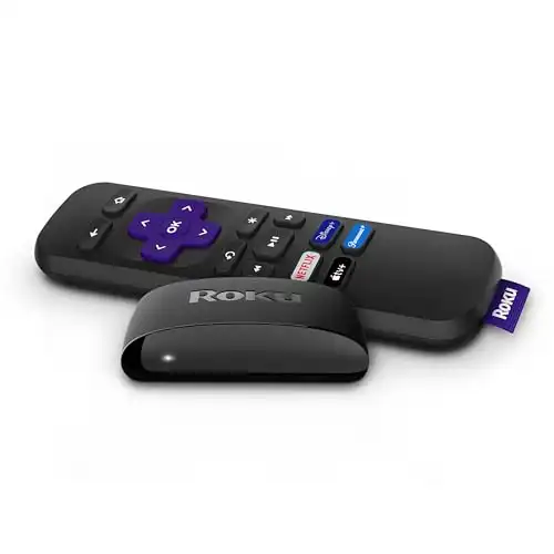 Roku Express | HD Roku Streaming Device with Simple Remote (no TV controls), Free & Live TV
