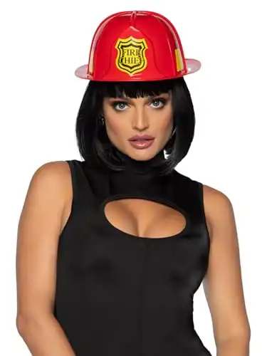 Leg Avenue Women's Fireman's hat, Red, One Size
