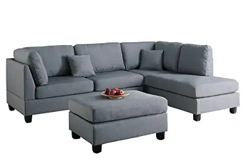 Poundex Upholstered Sofas/Sectionals/Armchairs, Grey