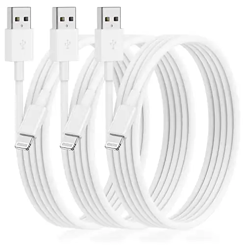 3Pack [Apple MFi Certified] Long iPhone Charging Cable 10ft-Apple Lightning to USB Cable Wire - 10 Foot iPhone USB Charger Cords for iPhone 14 13 12Pro/Pro Max XR X 8 7 6 5 Plus SE