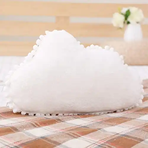 elfishgo Creative Star Moon and Cloud Plush Pillows Stuffed Toys (White, Cloud)