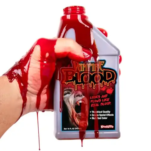 Kangaroo Fake Blood for Halloween, Special Effects Makeup, True Blood Color, 14 oz, Package May Vary
