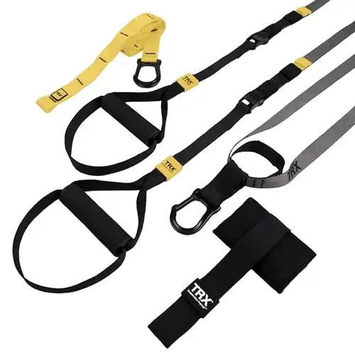 TRX GO Suspension Trainer System, Full-Body Workout for All Levels & Goals, Lightweight & Portable, Fast, Fun & Effective Workouts, Home Gym Equipment or for Outdoor Workouts, Grey