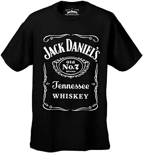 Jack Daniel's Official "Classic Label" Men's T-Shirt #66, Black, XL