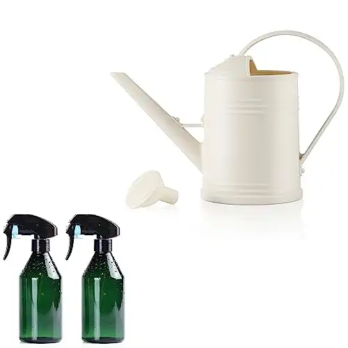 Tennedriv Green Small Watering Can for Indoor Plants, Water Spray Bottle for Plants