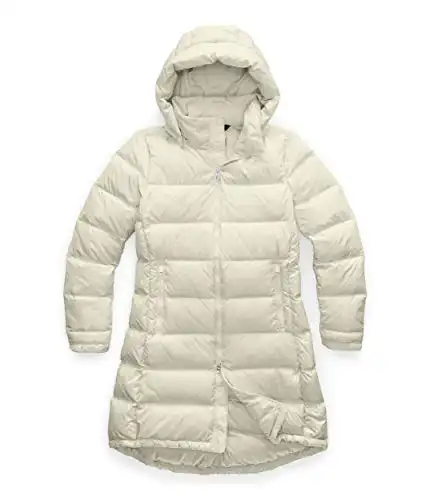 THE NORTH FACE Women's Metropolis Insulated Parka (Standard and Plus Size), Vintage White, Large