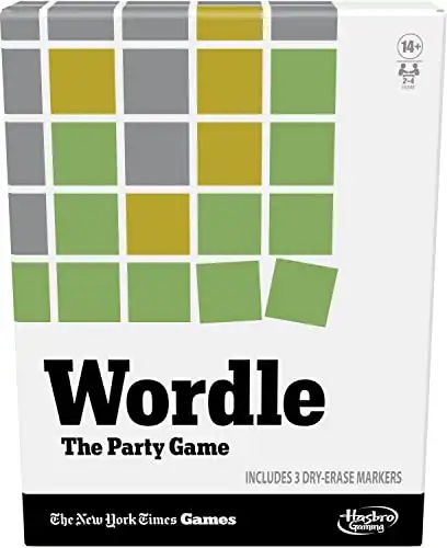 Hasbro Gaming Wordle The Party Game for 2-4 Players, Official Wordle Board Game Inspired by New York Times, Games for Ages 14+, Word Games
