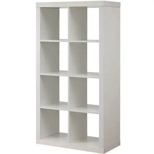 Better Homes and Gardens Furniture 8-Cube Room Organizer Storage Divider/Bookcase (White)