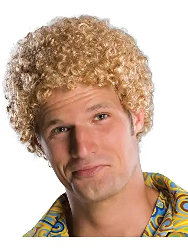 Rubie's Adult Tight Afro Wig, Blonde, One Size