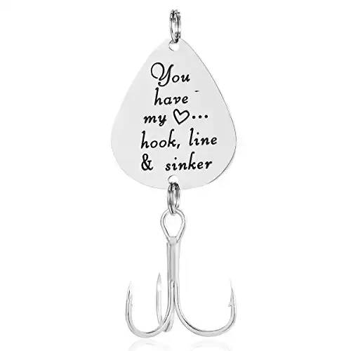 Fishing Lure Boyfriend Gift Christmas Valentines's Day Hook, Line and Sinker Fisherman Gift For Husband by ELOI