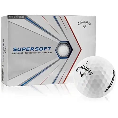 Callaway Golf Supersoft Golf Balls (White ),12 pack, Prior Generation