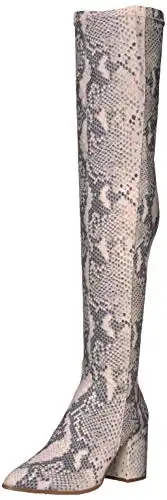Steve Madden Women's Jacey Fashion Boot, Natural Snake, 5.5 M US