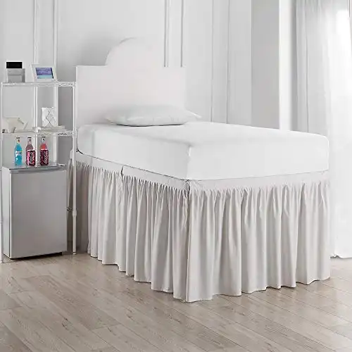 DormCo Bed Skirt Twin XL (3 Panel Set) - Jet Stream