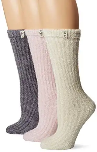UGG Women's W Cozy Sparkle Sock Gift Set, multi, O/S