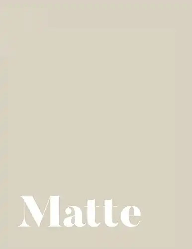 Matte: A Decorative Book │ Perfect for Stacking on Coffee Tables & Bookshelves │ Customized Interior Design & Home Decor (Dot Grid Interior - Beige)